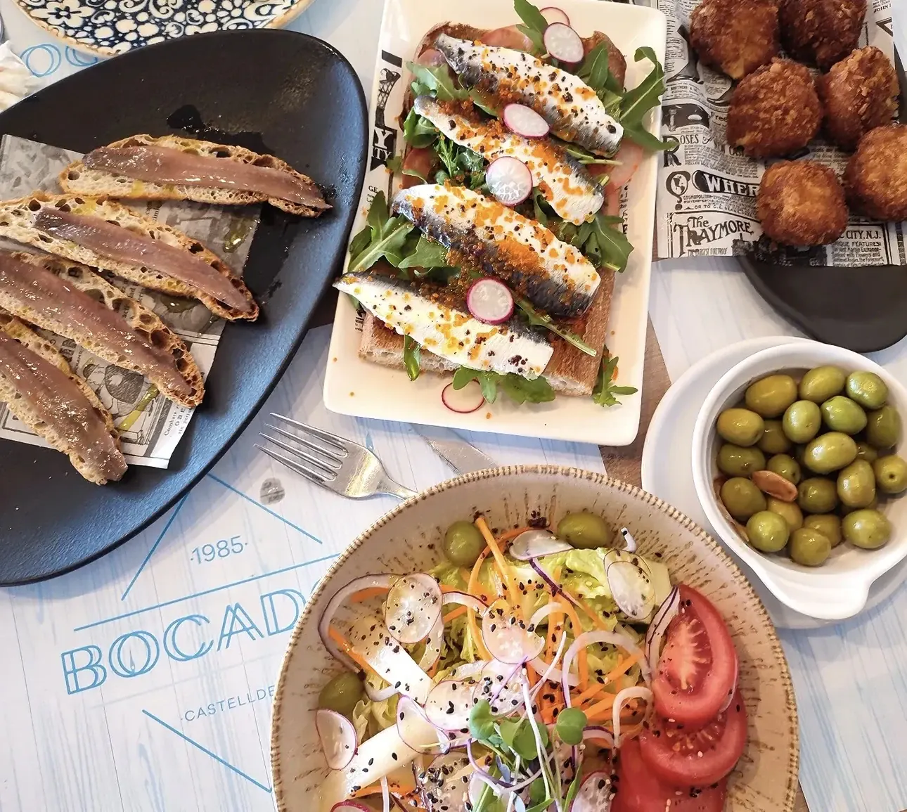 Tapas variadas de Bocados